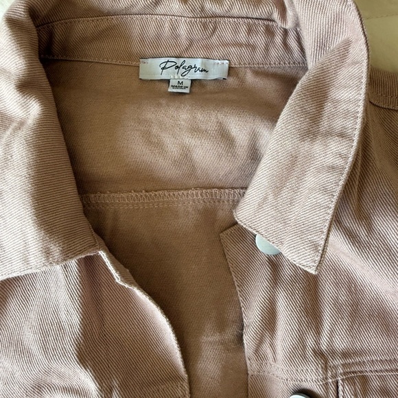 Chic pink double color Corduroy Jacket - Picture 5 of 5